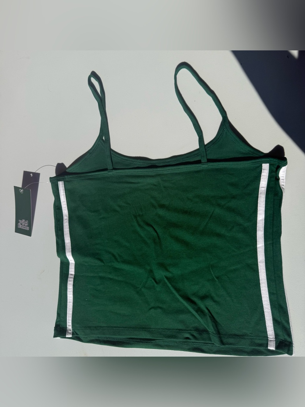 Green 'American Football' Cropped Tank Top - Wild Fable - Picture 4 of 6